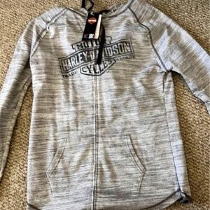 Harley Davidson Zip Up Sweater